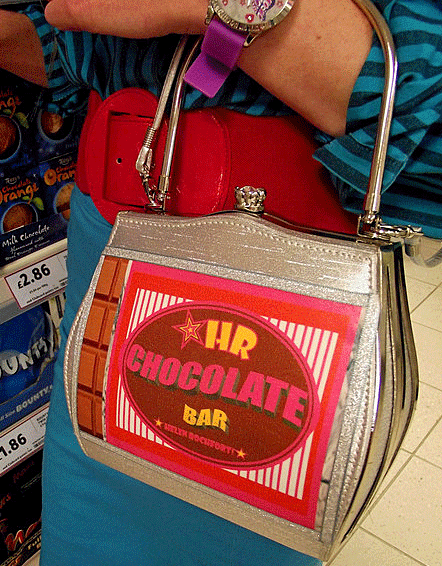 Helen Rochfort Chocolate Bar Handbag ~hmmm smell the chocolate yum yum