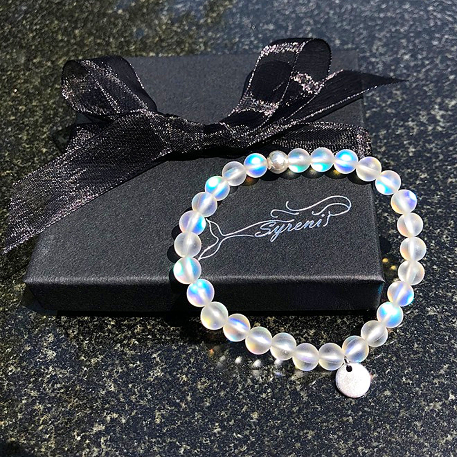 Syreni Mermaid Glass Jewellery - Moonlight White