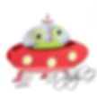 Alien Ship Box Card SVG