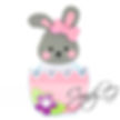 Bunny Egg Box Card SVG