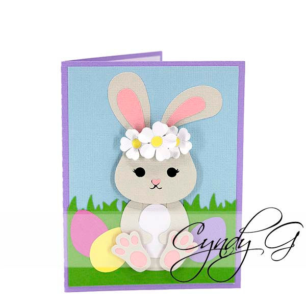 A2 Bunny Card SVG