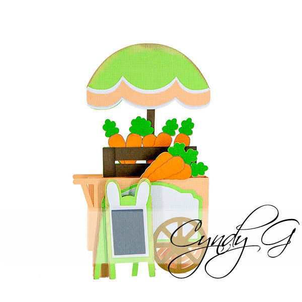 Carrot Cart Box Card