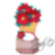 Poinsettia Pop Up Card SVG
