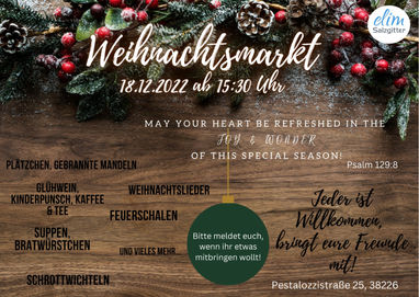 18.12. Elim- Weihnachtsmarkt