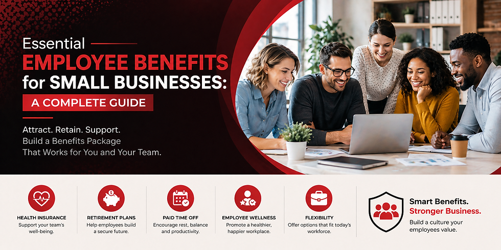 Essential Employee Benefits for Small Businesses: A Complete Guide