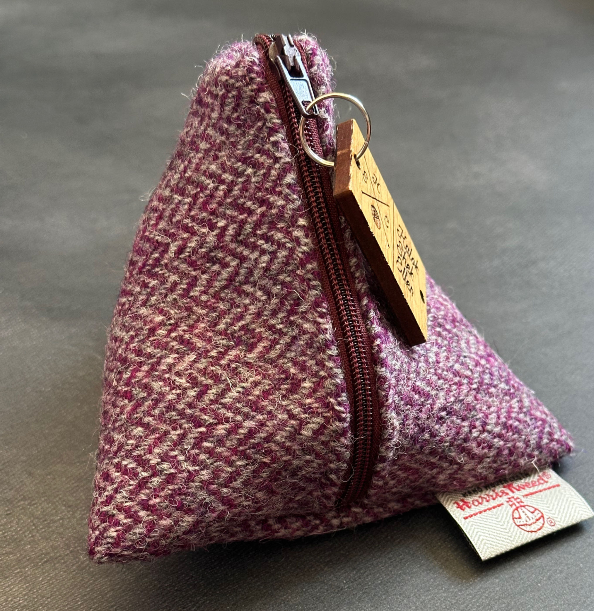Purple herringbone Pyramid