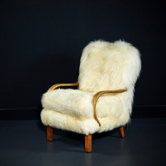 Sheepskin chair