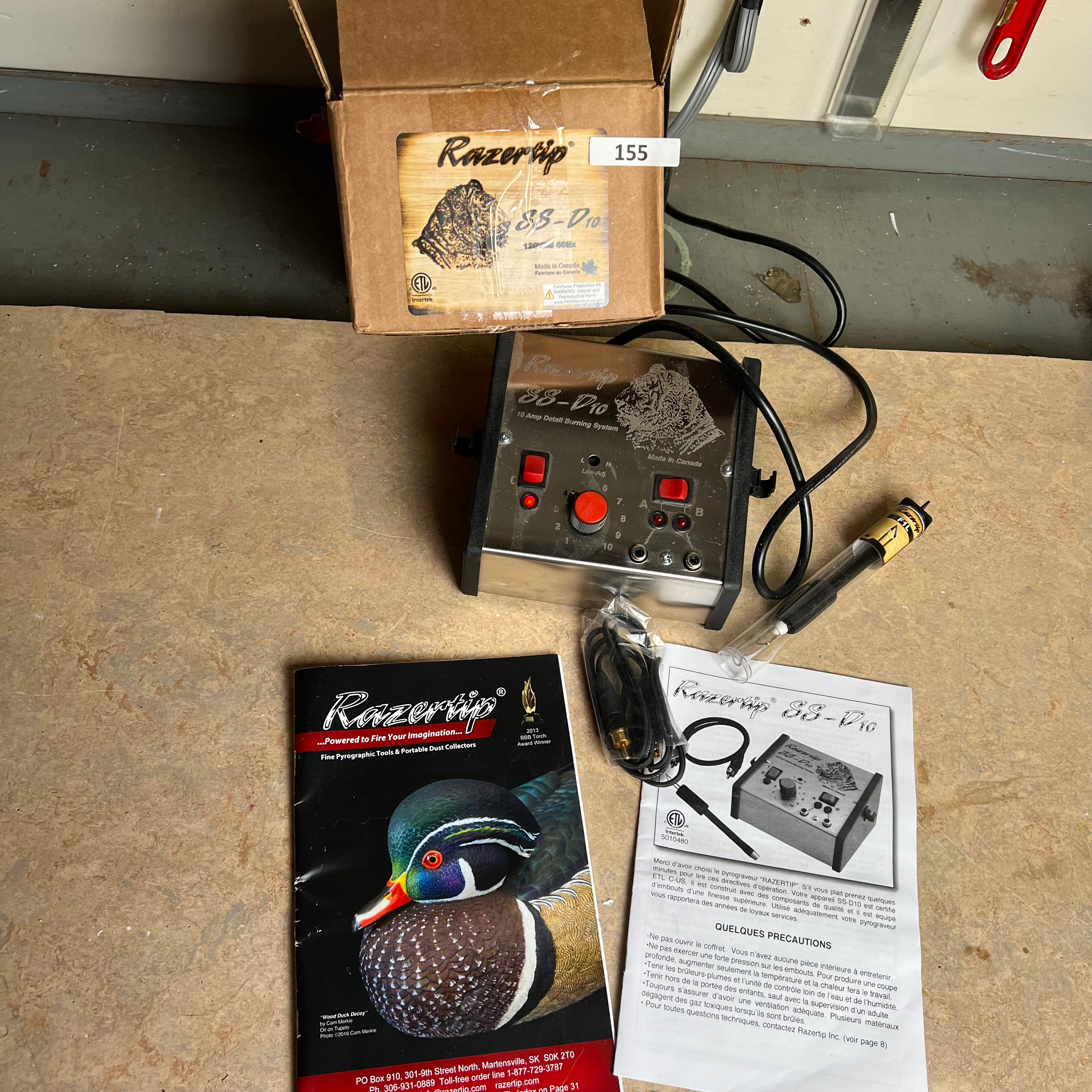 PA - 155 - Like New Razortip SS-D10 Detail Burning System