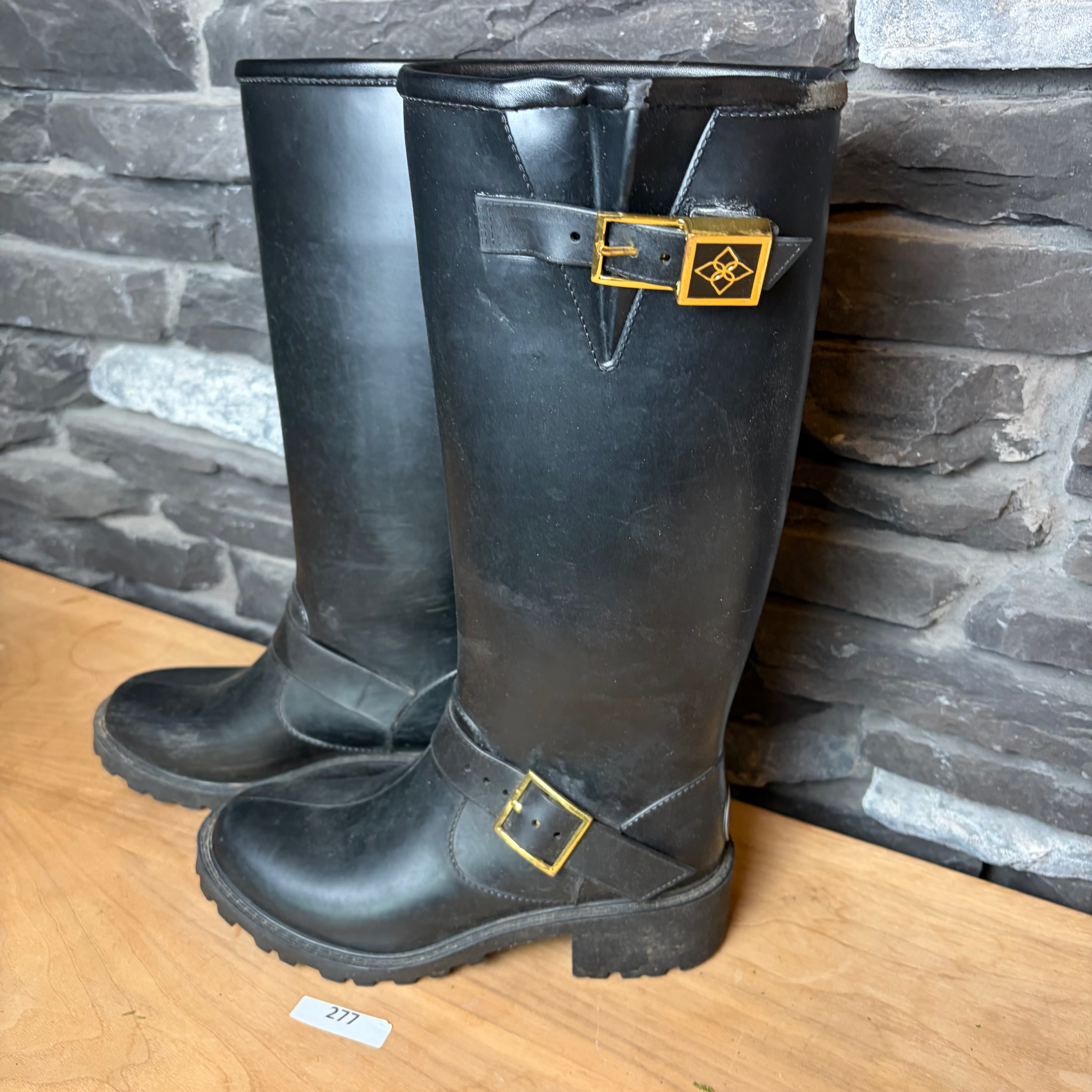 AD - 276 - Dav Tall Boots W/Buckles
