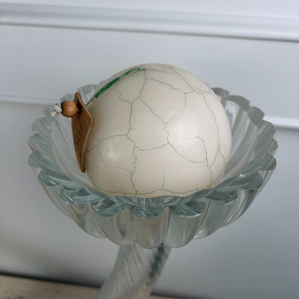 Thumbnail: FH - 034 - 25"L Heavy Glass Candle Holder W/Maison Defa Mille Candles