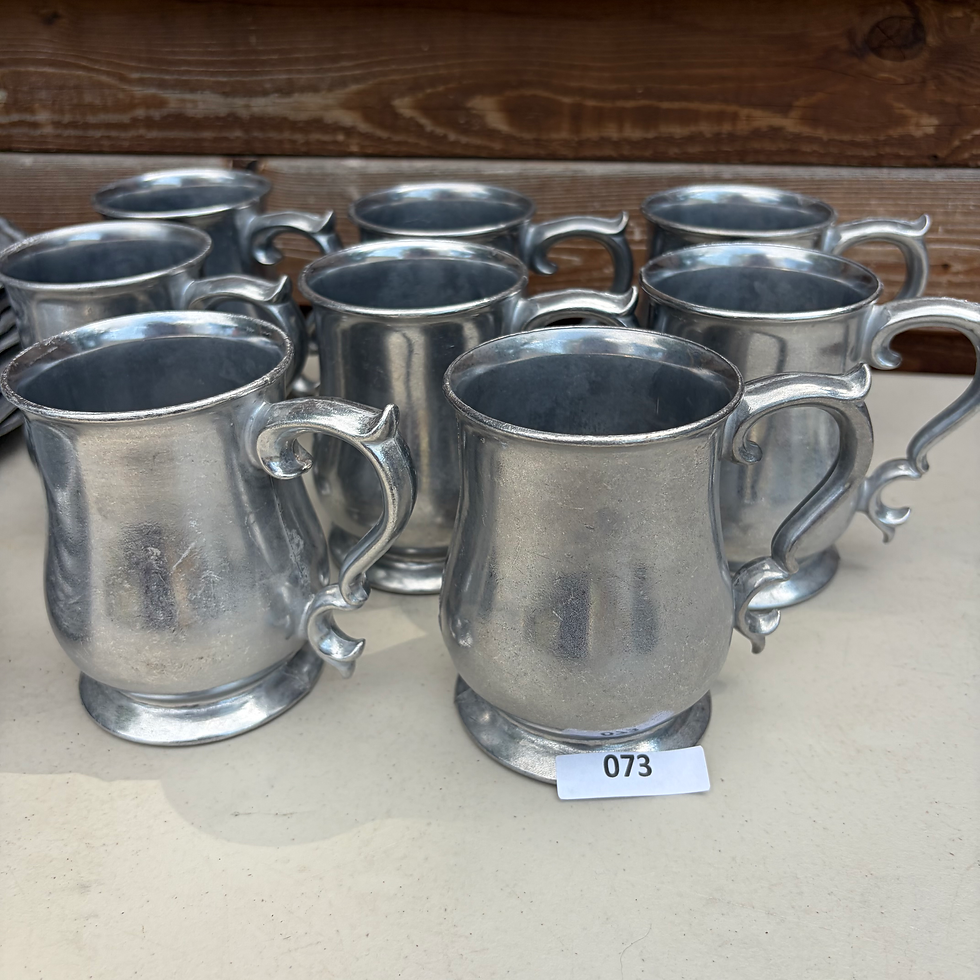 Thumbnail: MD - 073 - Crown-Castle Ltd. Pewter Dish Set - 8 Place Setting