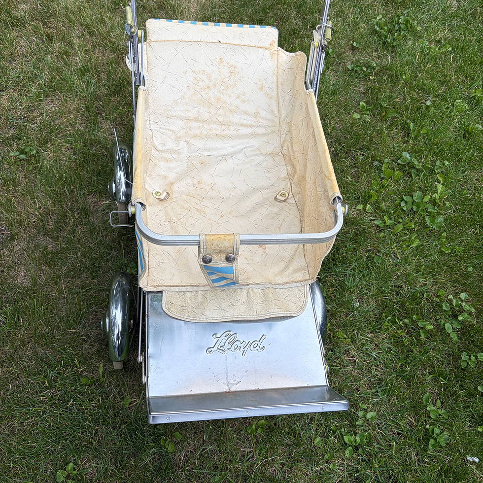 Thumbnail: HW - 088 - Vtg Lloyd Metal Stroller