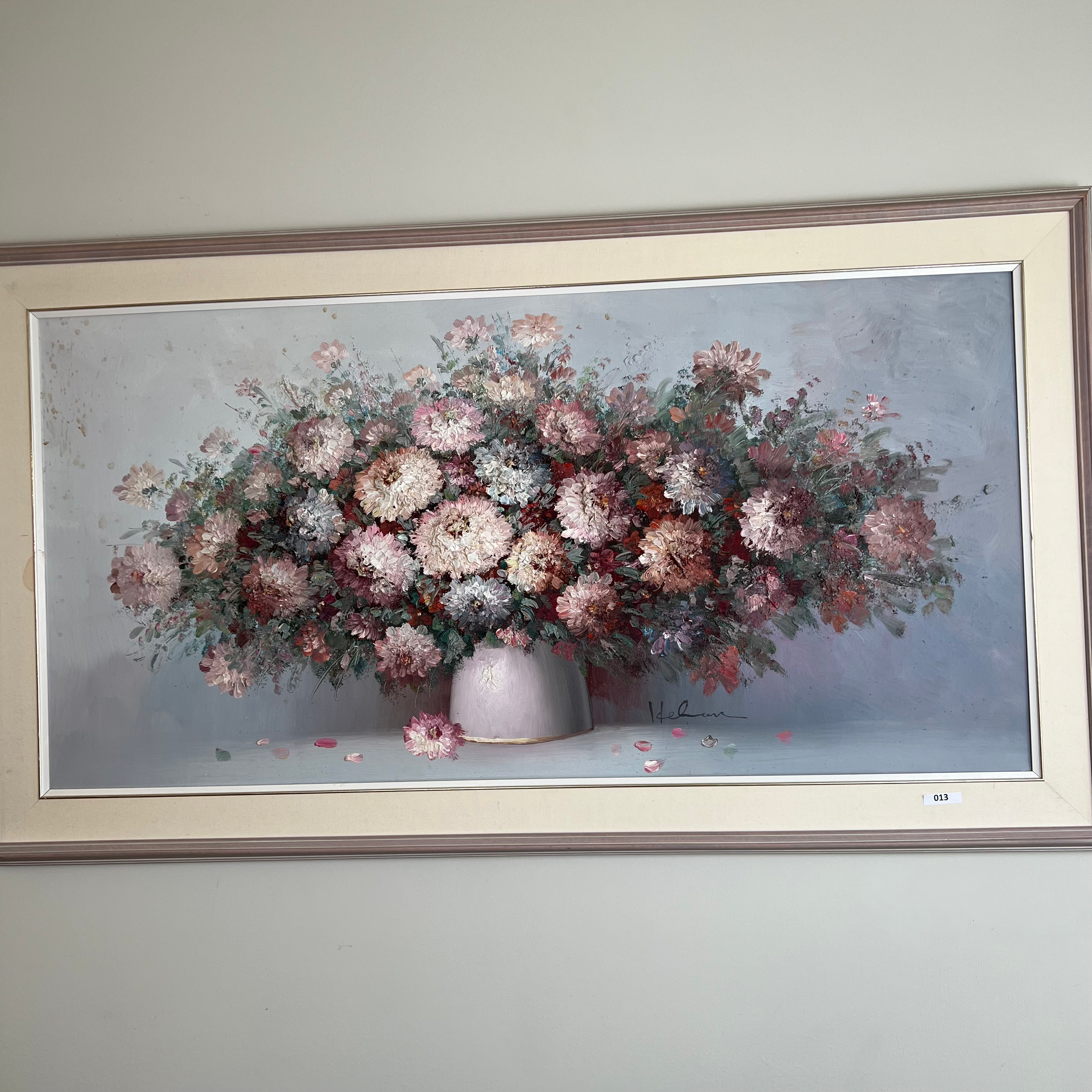 EM - 013 - 55x31" Signed Textured 3D Painting On Canvas By Helman