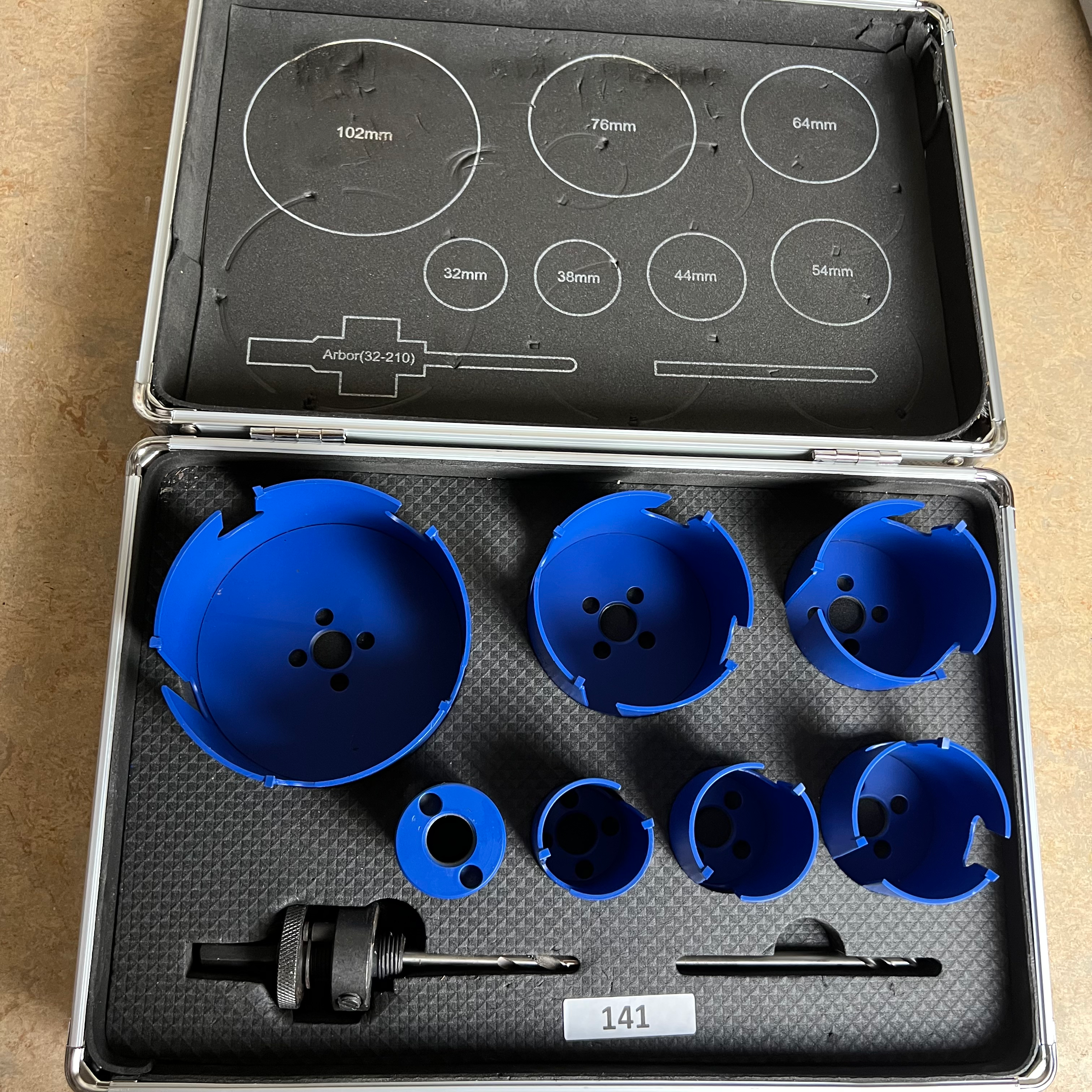 PA - 141 - Set Of Carbide-Tipped Hole Saws