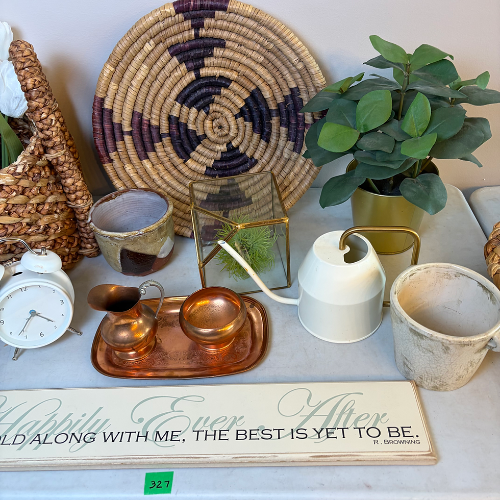 Thumbnail: AD - 327 - Asstd Woven Basket W/Sign