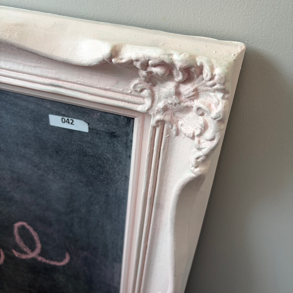Thumbnail: AD - 042 - 26x47" Vtg Painted Framed Chalkboard