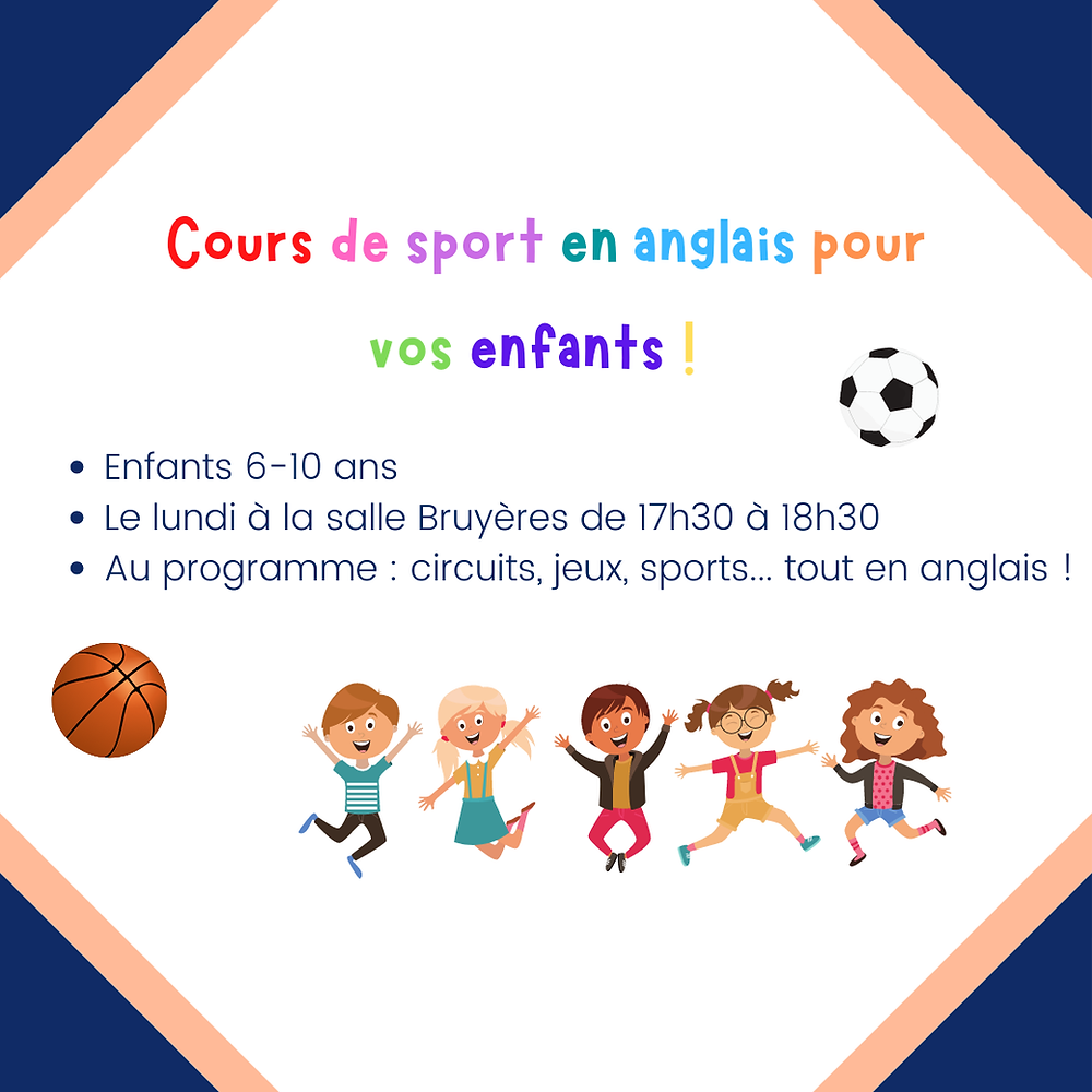 🇬🇧 Des cours de sport en anglais!