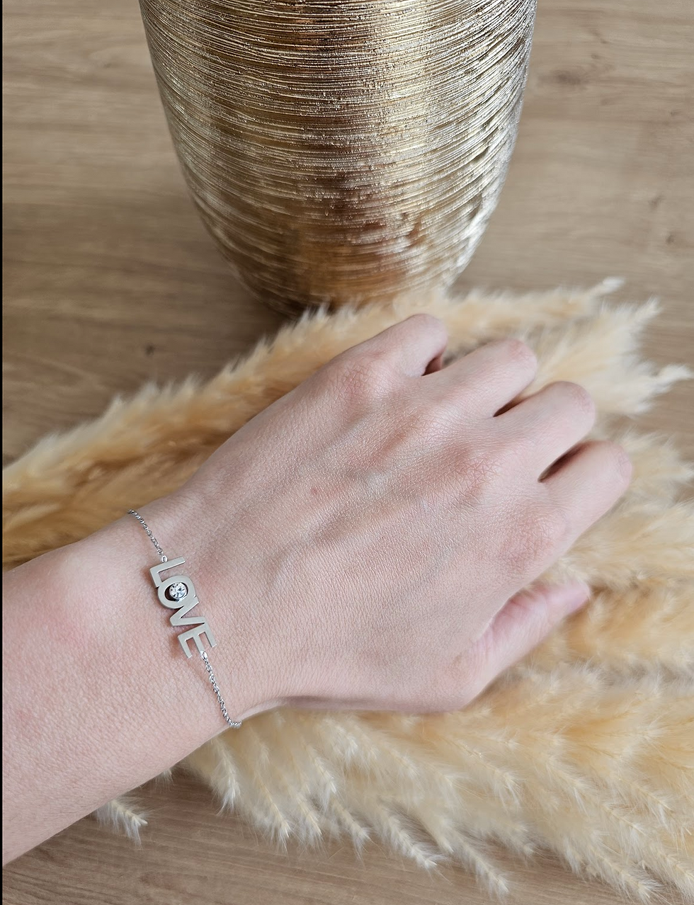 Miniature : BRACELET LOVE & STRASS