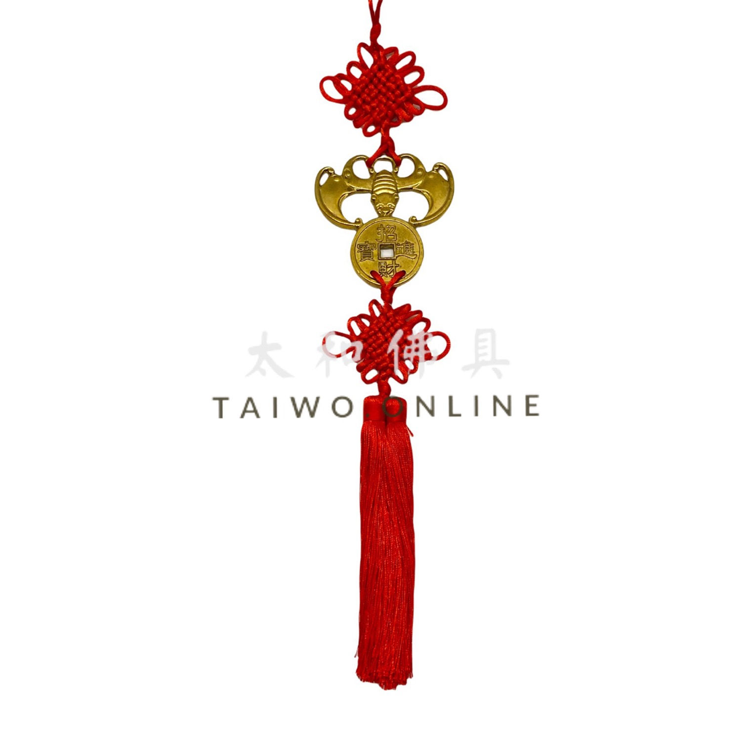 蝠鼠吊金錢 (黃銅)