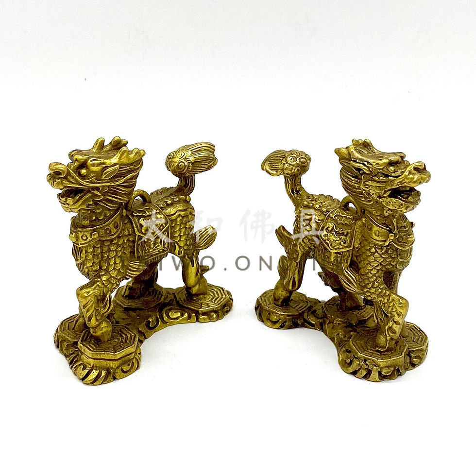 縮圖：八卦麒麟一對 5-8cm