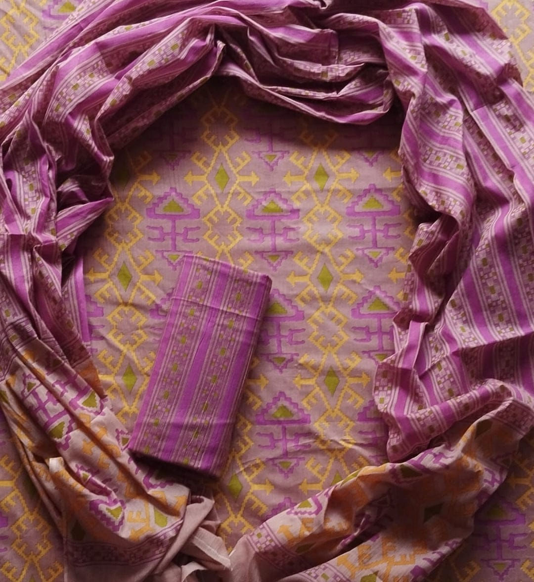 Primium Quality Pure Cotton Dress Material with Cotton Dupatta - KT10058