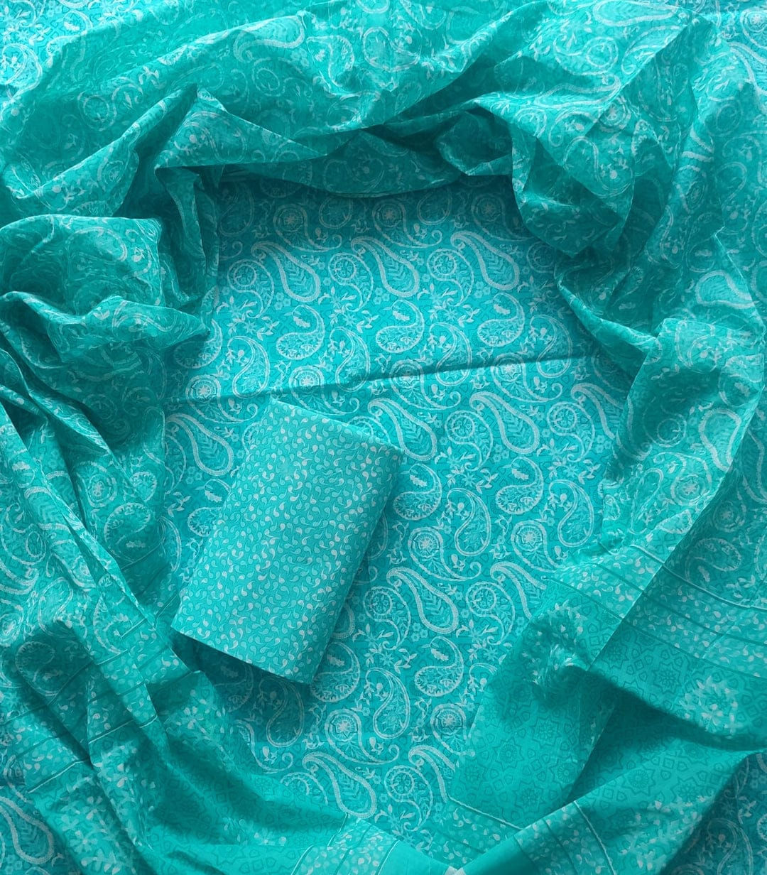 Primium Quality Pure Cotton Dress Material with Cotton Dupatta - SM10023