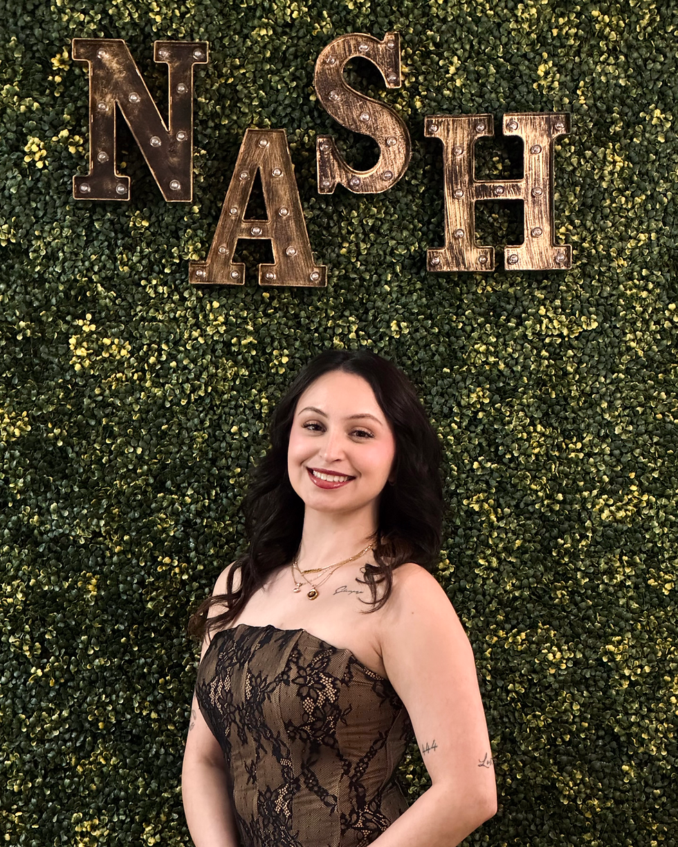 Isabella, lived-in color and vivid hair transformation specialist at Nash Beauty Salon in Geneva IL
