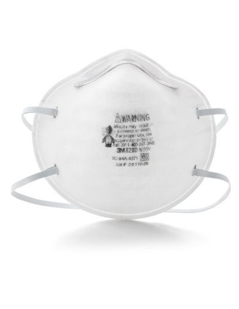 3M™ Particulate Respirator 8200 N95 Cup Style 20 pcs per box Made in USA