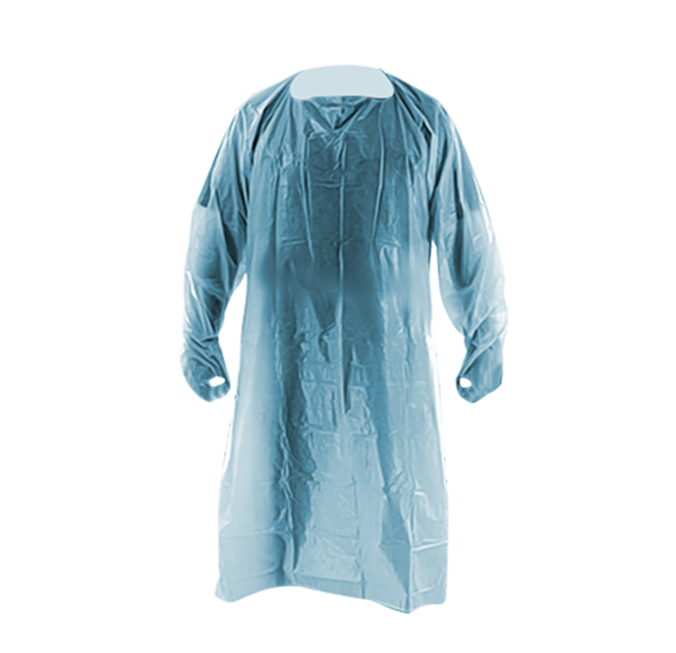 CPE Blue Disposable Isolation Gown AAMI Level 3, 30 GSM Unisex XL