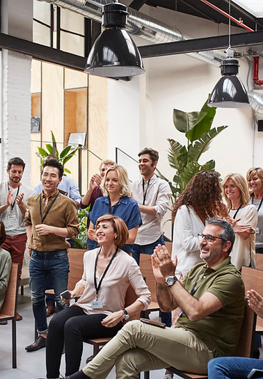 Applaus beim Teammeeting