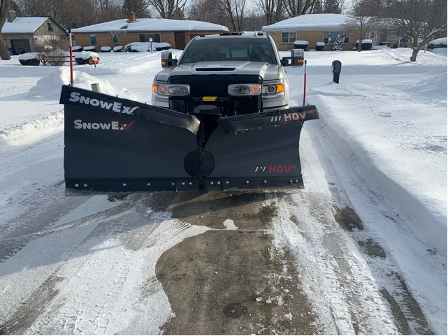 American Snow Removal front plow view