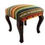 Thumbnail: Modern Boho Chic Fabric Serape Stools ~ Custom Handmade