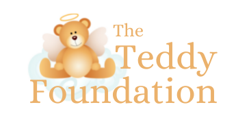 The Teddy Foundation logo features a teddy bear graphic representing pregnancy and infant loss support for grieving families in Pennsylvania.