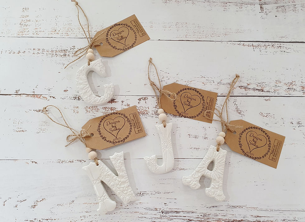 Letter ornaments