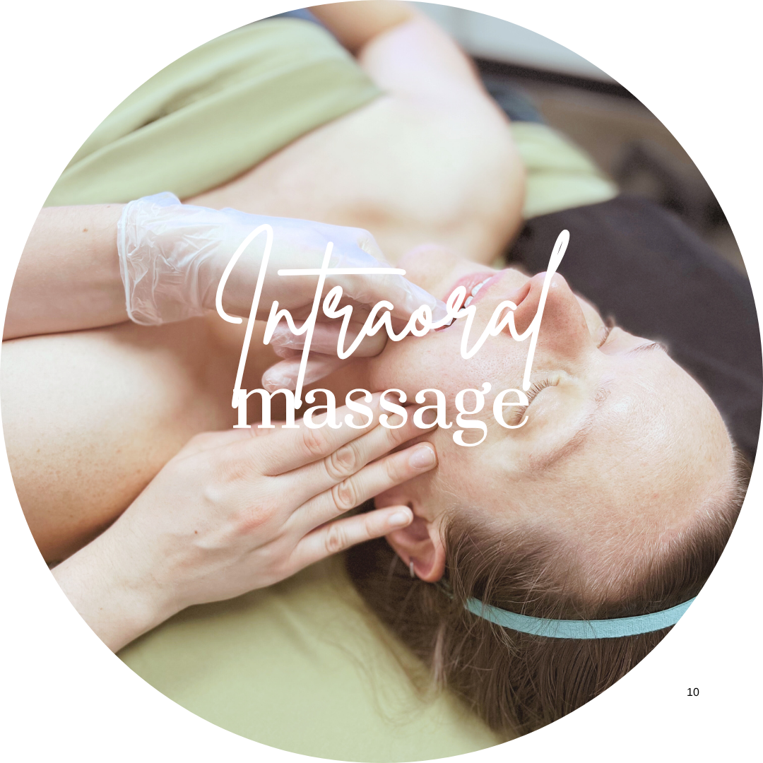 TMJ dysfunction intraoral massage to help jaw pain and headaches