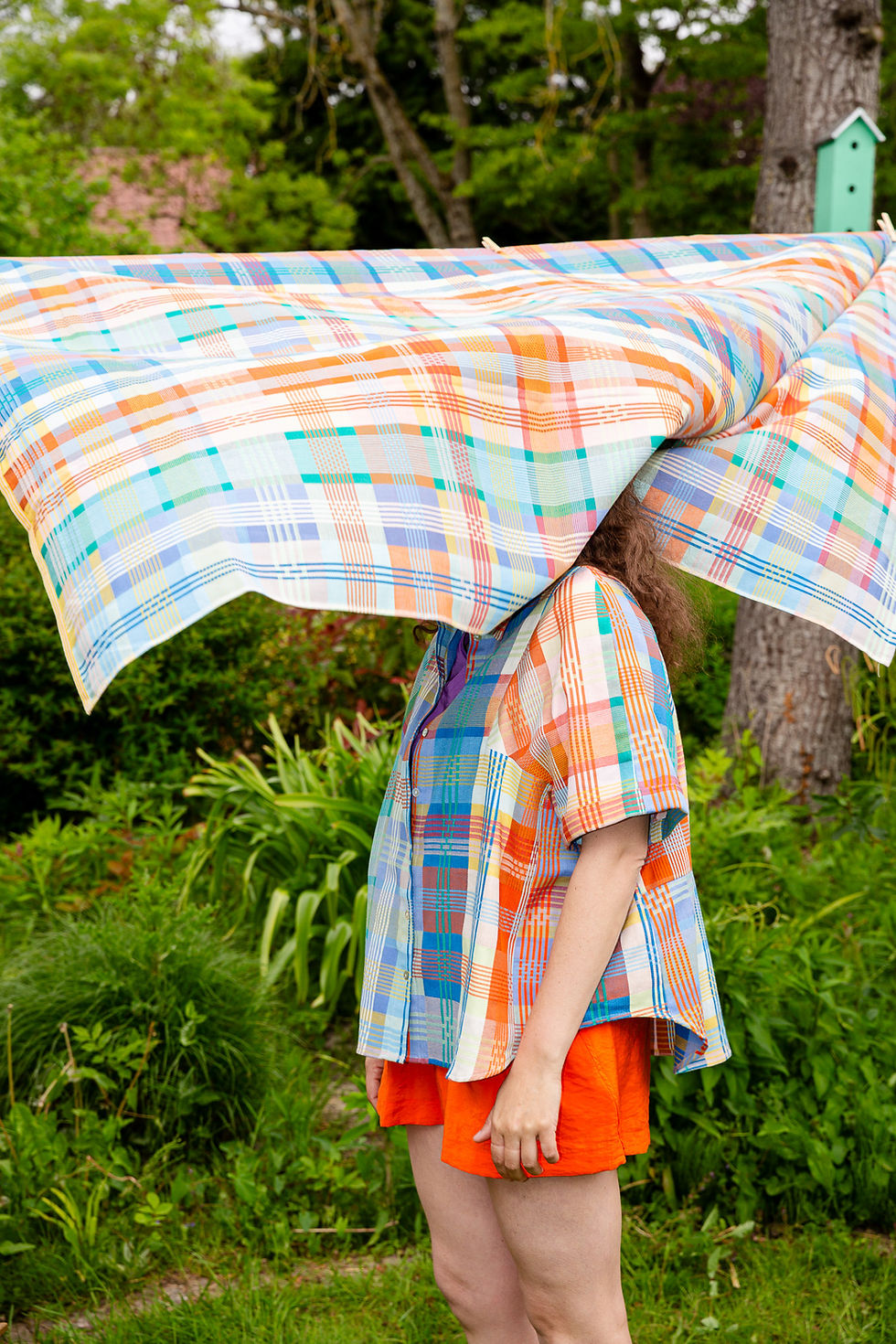 Thumbnail: A • BLOUSE  _an angle sleeve - Wild Weave Orange