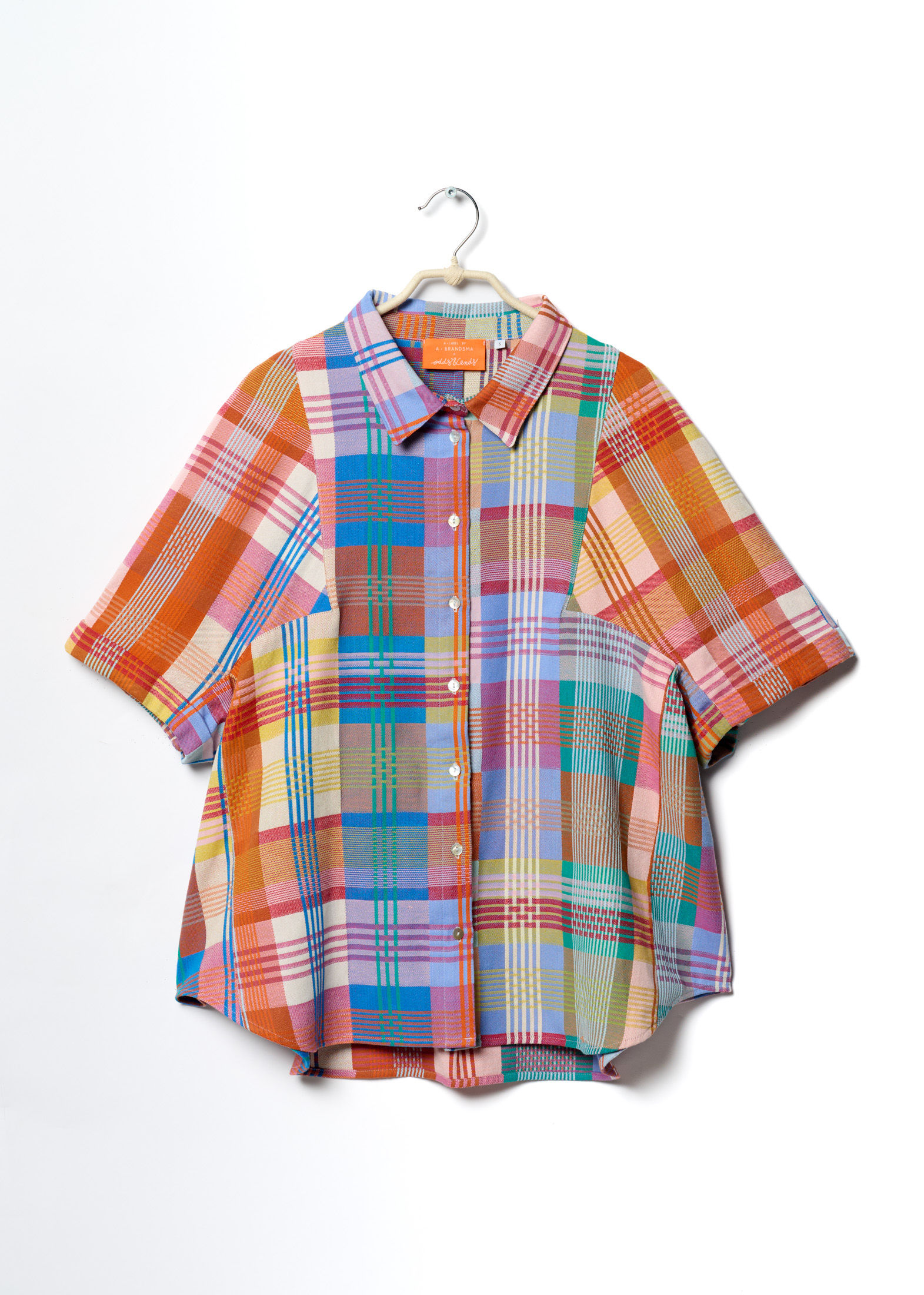 A • BLOUSE _an angle sleeve - Wild Weave Purple