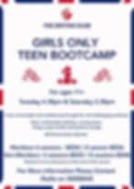 GIRLS ONLY TEEN BOOTCAMP 11+