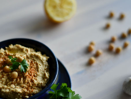 Zelfgemaakte hummus