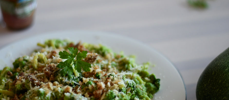 Groene groentenpasta
