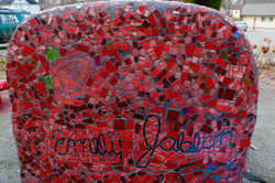 Mosaic Story Garden Chair Back