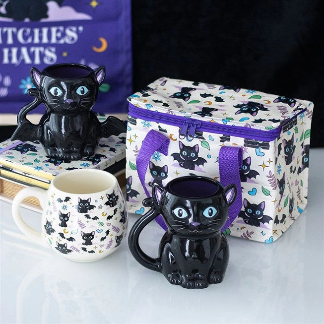 Sac à Déjeuner Chat Noir Mignon