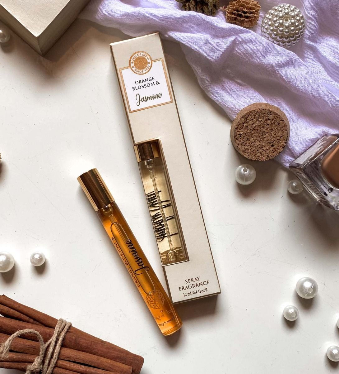 Eau de Parfum Jasmin et Fleur d'Oranger 12 ml - song of India