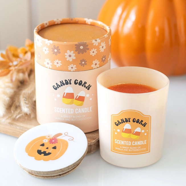 Bougie d'Halloween Vanille et Caramel