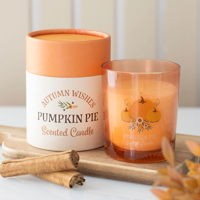 Bougie Automne Parfumée Tarte à la Citrouille.