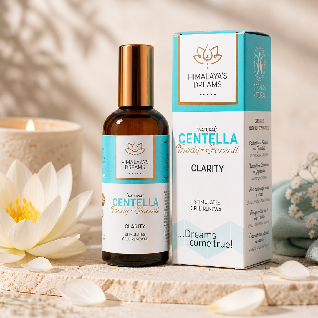HUILE AYURVEDIQUE VISAGE & CORPS CENTELLA CLARTE