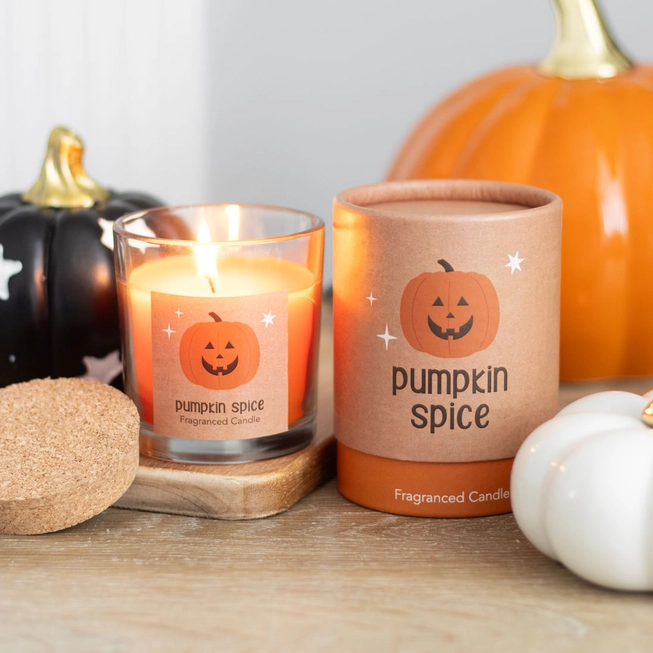 Bougie d'Halloween Épices à la citrouille