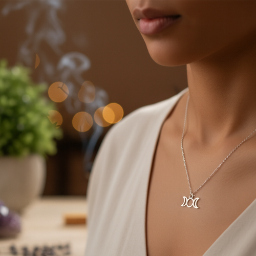 Thumbnail: COLLIER TRIPLE LUNE