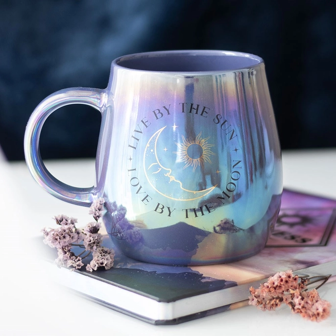 Vivre par le Soleil, Aimer par la Lune Tasse Irisée