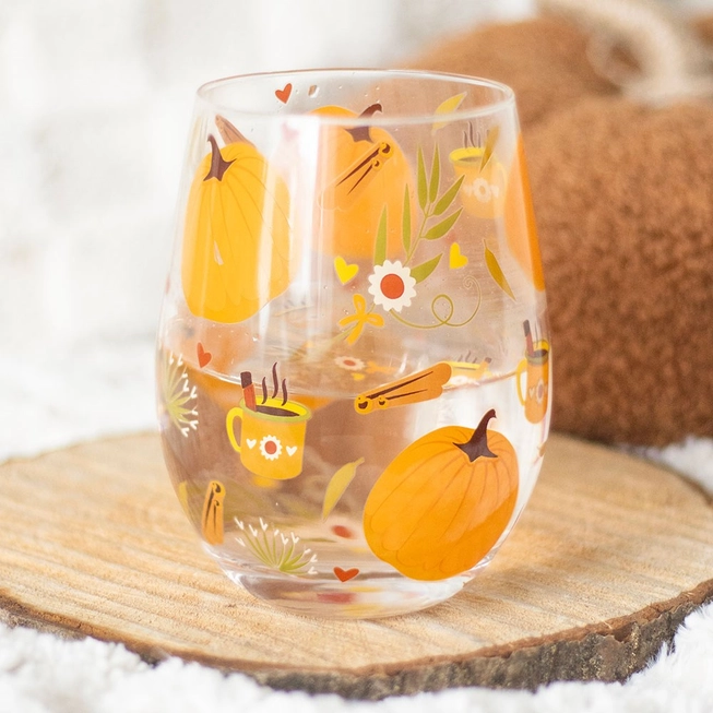 Verre Citrouille Jours d'Automne